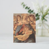 Della Melagrana van Madonna door Botticelli Briefkaart (Staand voorkant)
