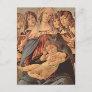 Della Melagrana van Madonna door Botticelli Briefkaart