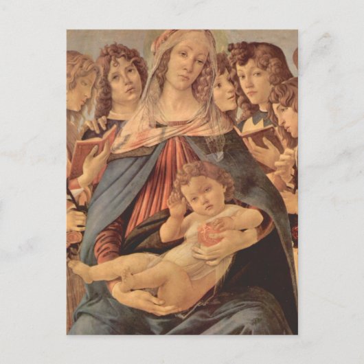 Della Melagrana van Madonna door Botticelli Briefkaart (Voorkant)