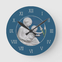 Della Robbia Madonna Child en Lilies Blue White