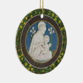 Della Robbia Virgin of the Lilies - Fruit Garland Keramisch Ornament (Rechts)