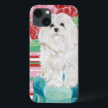 Della Roos Maltese iPhone 13 Hoesje<br><div class="desc">Dieren</div>