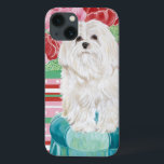 Della Roos Maltese iPhone 13 Hoesje<br><div class="desc">Dieren</div>