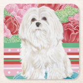 Della Roos Maltese Kartonnen Onderzetters (Voorkant)