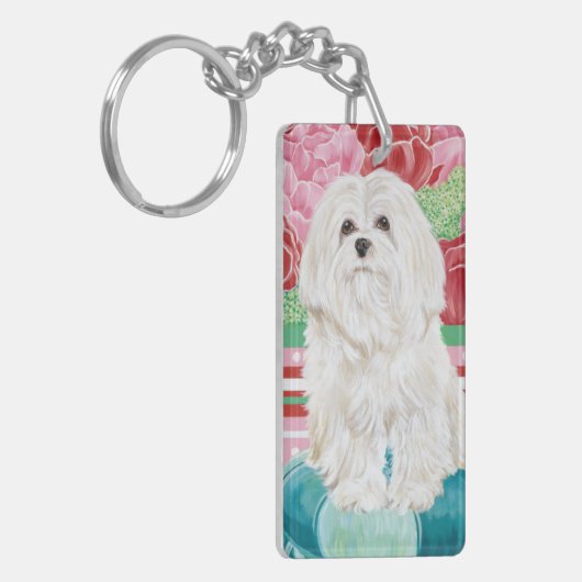 Della Roos Maltese Sleutelhanger (Voorkant Links)