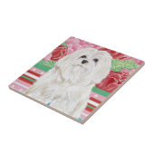 Della Roos Maltese Tegeltje (Zijkant)