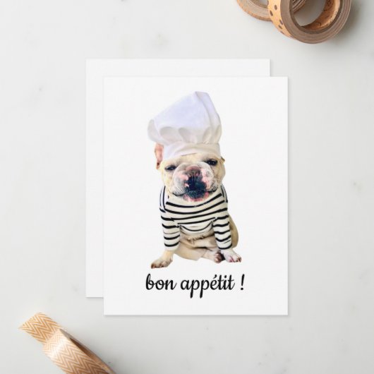 DELLALAFRENCH BON EETLUST! NOTITIEKAARTJE (Voorkant / Achterkant in situ)