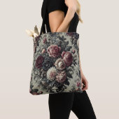 🩸 Dellamorte Dellamore – Gotisch bloemontwerp Tote Bag (Dichtbij)