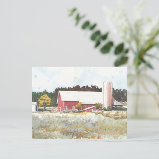 Dells Barn Briefkaart (Staand voorkant)
