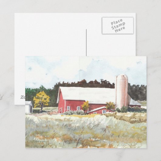 Dells Barn Briefkaart (Voorkant / Achterkant)