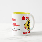 Dells-ish-Mok Tweekleurige Koffiemok (Voorkant rechts)