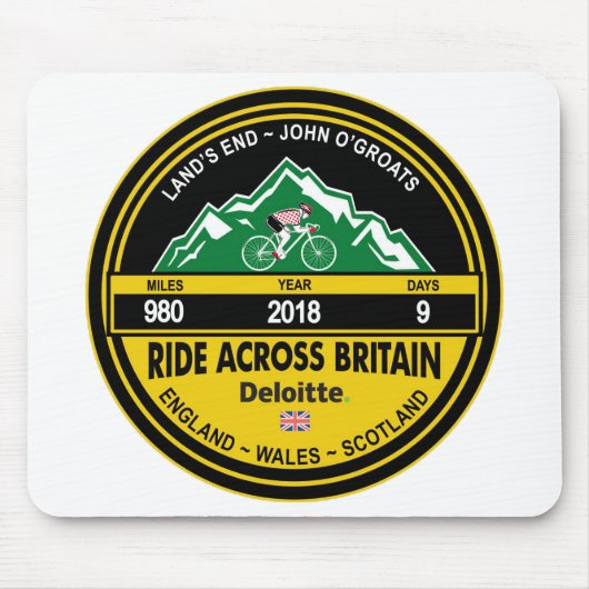 Deloitte RIDE ACROSS BRITAIN 2018 Muismat (Voorkant)