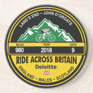 Deloitte RIDE ACROSS BRITAIN 2018 Zandsteen Onderzetter