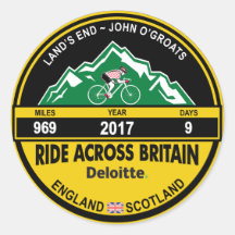 Deloitte RIDE DOOR GROOT-BRITTANNIË 2017 Sticker