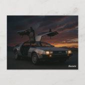 DeLorean Briefkaart (Achterkant)