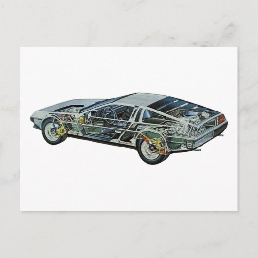 DeLorean Briefkaart (Voorkant)