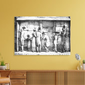 Delpech's lithografische drukkerij, c.1818 canvas afdruk (Insitu (Woonkamer))