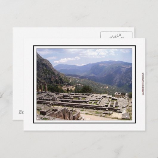 Delphi Archeological Site Briefkaart (Voorkant / Achterkant)