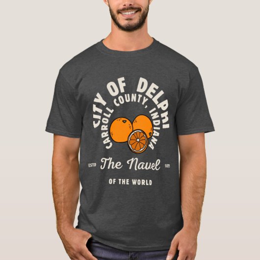 Delphi de navel t-shirt (Voorkant)