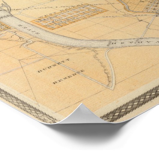 Delphi en Pittsburg met voorsteden Poster (Hoek)