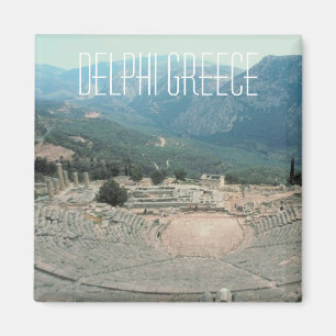 Delphi Greece Foto: Travel Souvenir Fridge Magnet