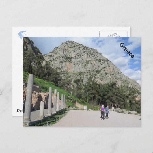 Delphi, Griekenland Briefkaart (Voorkant / Achterkant)