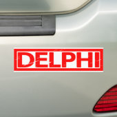 Delphi Stamp Bumpersticker (Op auto)