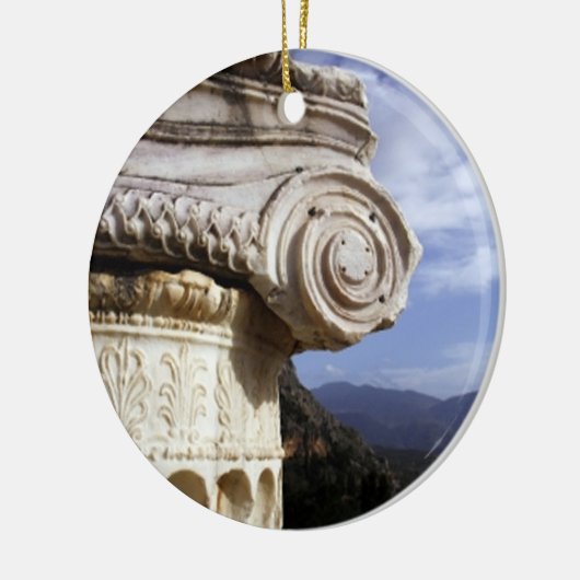 Delphi Temple Keramisch Ornament (Links)