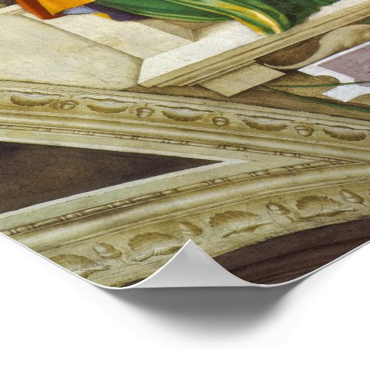 Delphic Sibyl door Michelangelo Poster (Hoek)