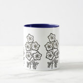 Delphimium Larkspur Flowers Tekening Gardener Mok (Midden)