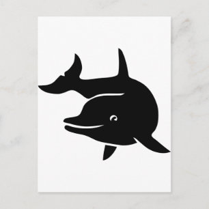 delphin delfin dolphin flipper walvis briefkaart