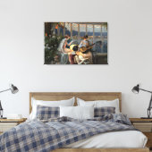 Delphin Enjolras' Les Musiciennes sur la Terrasse Canvas Afdruk (Insitu (Slaapkamer))