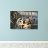 Delphin Enjolras' Les Musiciennes sur la Terrasse Canvas Afdruk (Insitu (Houten vloer))