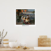 Delphin Enjolras' Les Musiciennes sur la Terrasse Poster (Keuken)