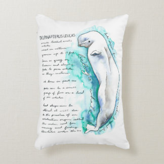 Delphinapterus Leucas Beluga Whale Pillow Accent Kussen