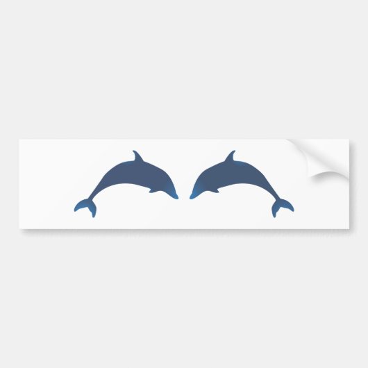 Delphine dolphins bumpersticker (Voorkant)