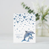 Delphine en baby Moederdag, Happy Moederdag Briefkaart (Staand voorkant)