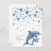 Delphine en baby Moederdag, Happy Moederdag Briefkaart (Voorkant / Achterkant)