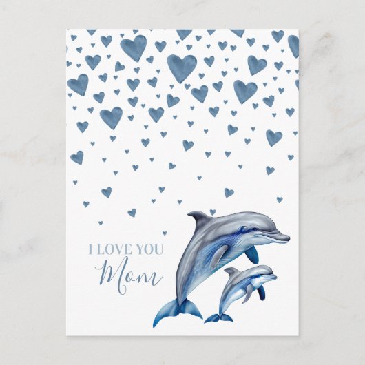 Delphine en baby Moederdag, Happy Moederdag Briefkaart (Voorkant)