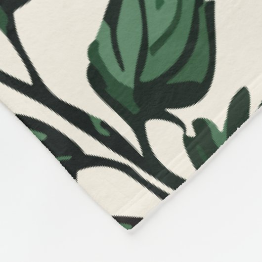 Delphinium bloemen ontwerp, Botanische elegantie Fleece Deken (Hoek)