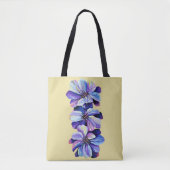 Delphinium Flowers Casual grafische Mode Tote Bag (Voorkant)