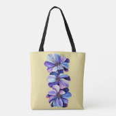 Delphinium Flowers Casual grafische Mode Tote Bag (Achterkant)
