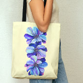 Delphinium Flowers Casual grafische Mode Tote Bag