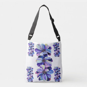 Delphinium Flowers Elegant Chic Mode Crossbody Tas