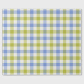 Delphinium Gingham - Wrapping Paper Cadeaupapier (Vlak)