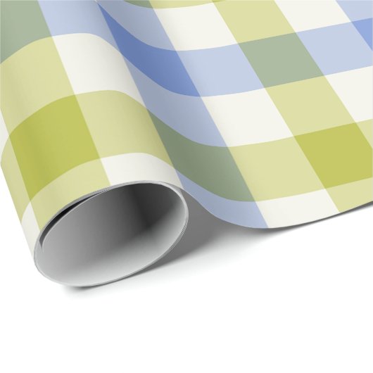 Delphinium Gingham - Wrapping Paper Cadeaupapier (Rol Hoek)