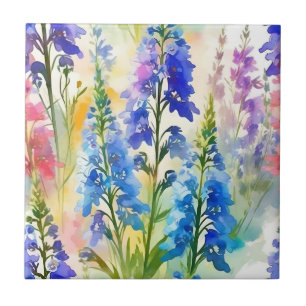Delphinium impressionist Floral Tegeltje