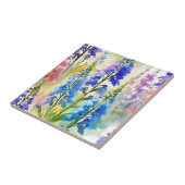 Delphinium impressionist Floral Tegeltje (Zijkant)