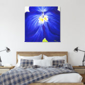 Delphinium - Oorspronkelijk schilderen, omwikkeld  Canvas Afdruk (Insitu (Slaapkamer))