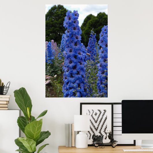 Delphinium Poster (Thuiskantoor)